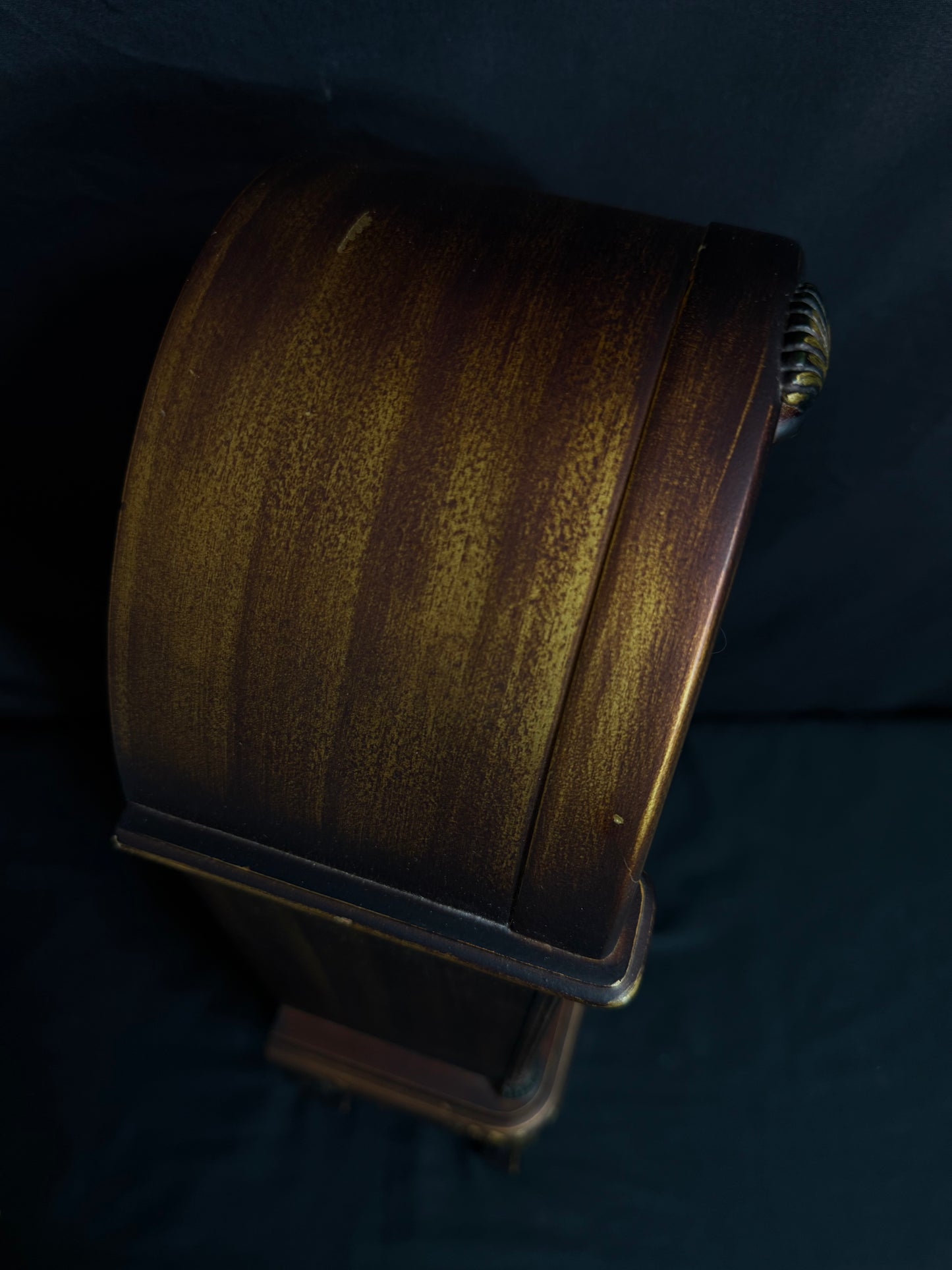 Rhythm "CTS Venetian" Antique-Style Wooden Musical Pendulum Mantel Clock with Intricate Carved Frame - CRJ715UR06