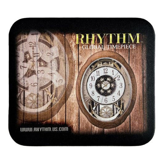 Rhythm Clock Mousepad - Rhythm Global Timepiece Graphic