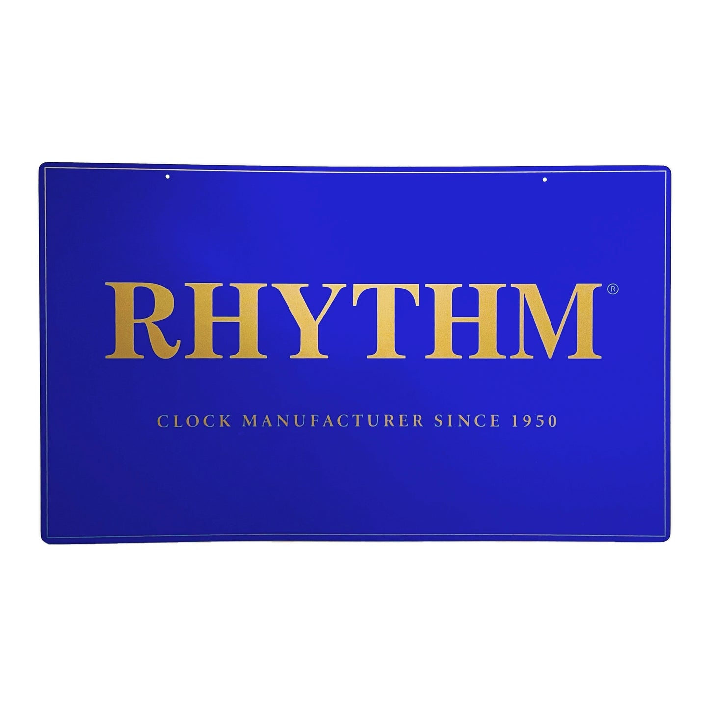 Large Rhythm Clocks Plastic Display Sign (Blue/Gold)