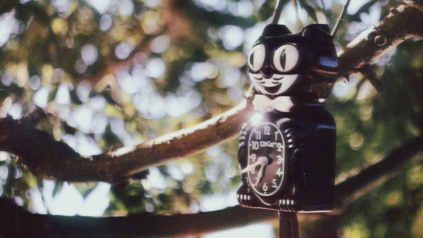 Original Kit-Cat Klock “Classic Black” Novelty Moving Pendulum Wall Clock by California Clock Company - BC-1