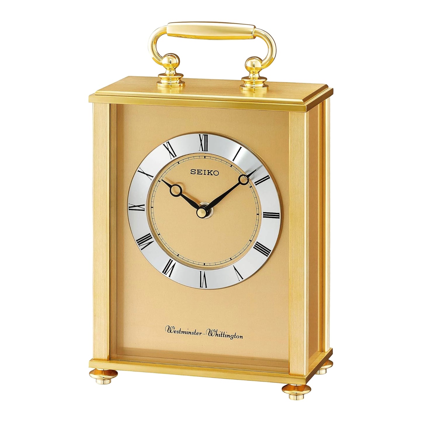 Seiko QHJ201GLH "Tama" Carriage Chiming Mantel & Table Clock