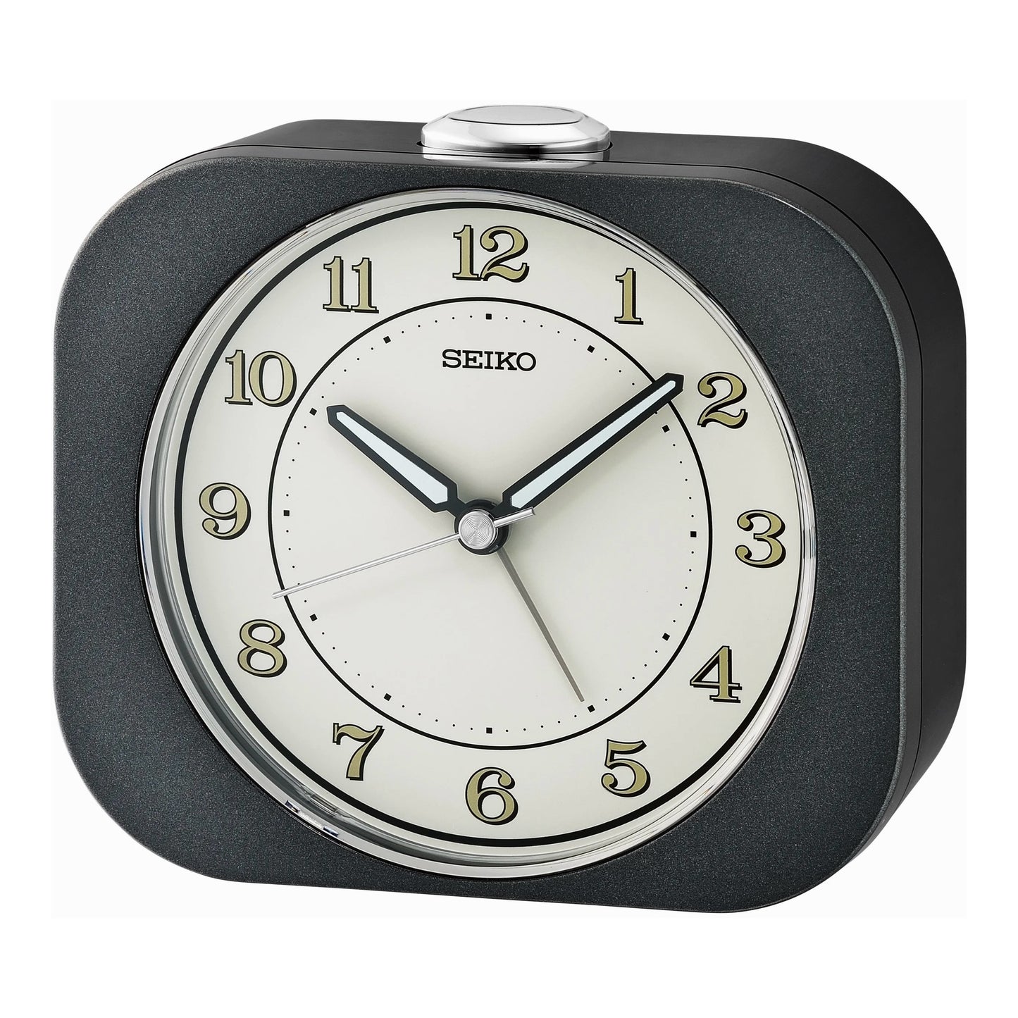 Seiko QHE195KLH "Kyoda" Retro Design Luminous Desk & Alarm Clock with Snooze Light