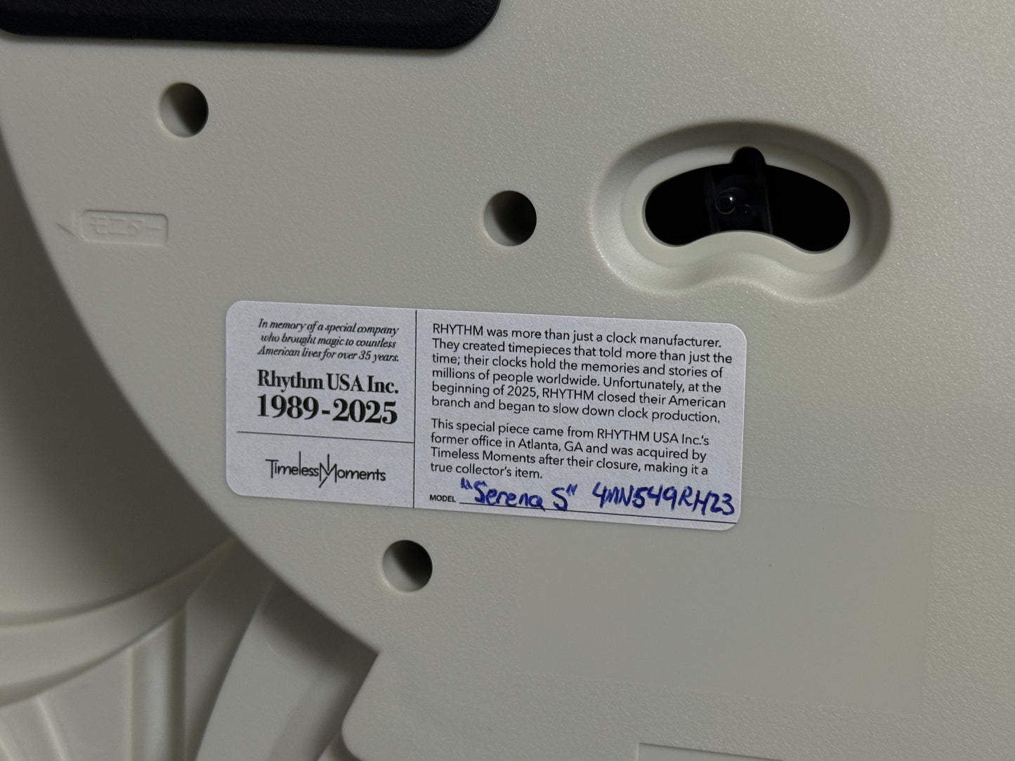 Rhythm “Small World Serena S” Musical Motion Decorative Pendulum Wall Clock from Japan - 4MN549RH23