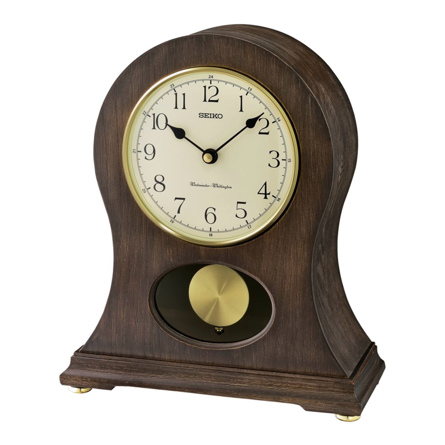 Seiko QXQ037BLH "Tai" Traditional Wooden Chiming Pendulum Mantel Clock