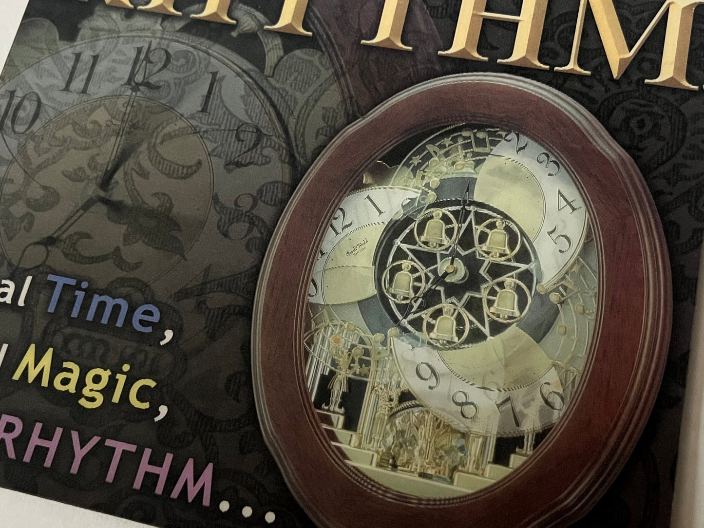 Rhythm Clock Mousepad - Holographic Nostalgia Graphic
