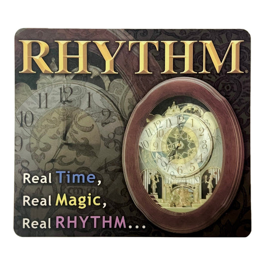Rhythm Clock Mousepad - Holographic Nostalgia Graphic