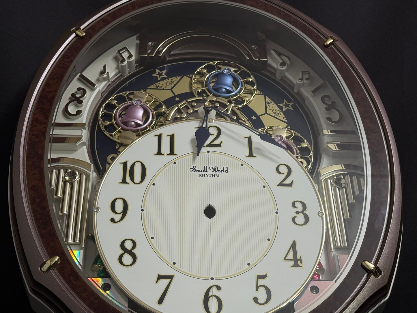 Rhythm "Harmony Blessing" Moving Dial Magic Motion Musical Wall Clock - 4MH423WR23