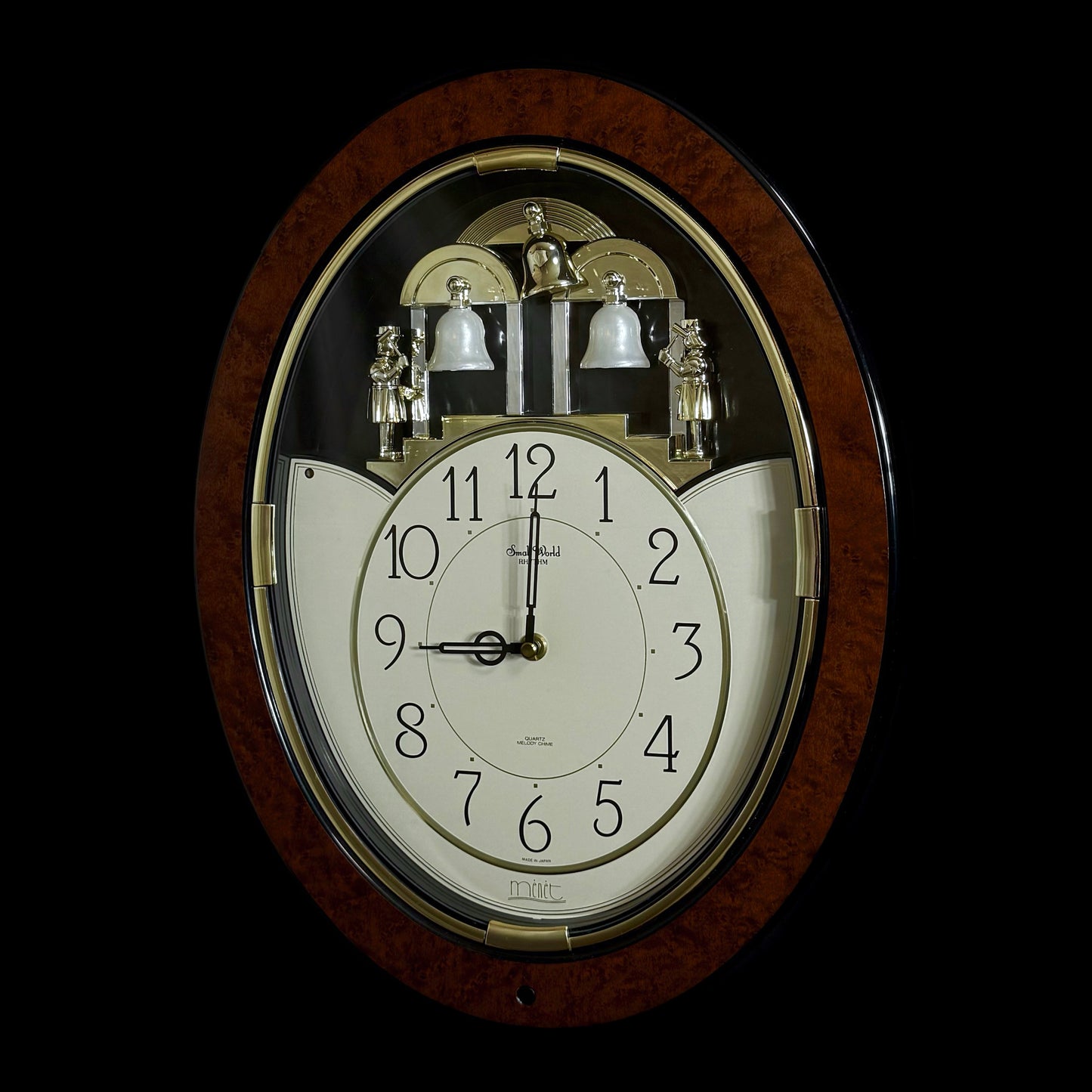 Rhythm "Small World Mènèt 2" Magic Motion Musical Wall Clock from Japan with Animated Figurines - 4MH690RH23