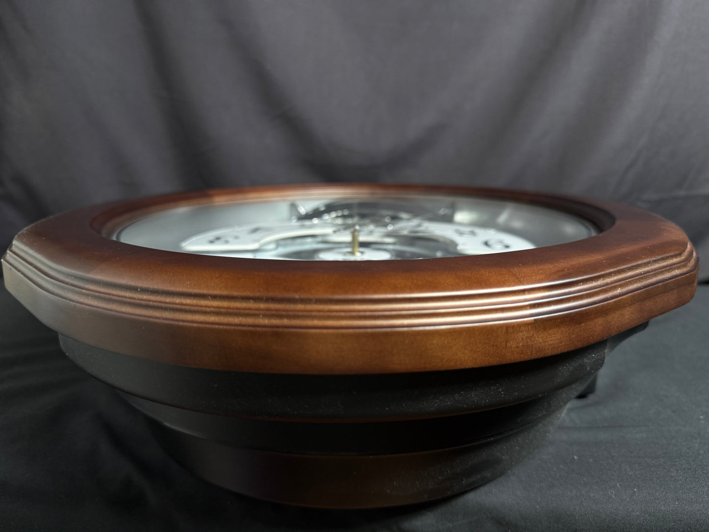 Rhythm "Anthology Espresso" Magic Motion Musical Wooden Wall Clock with Moving Dial - 4MH869WU06