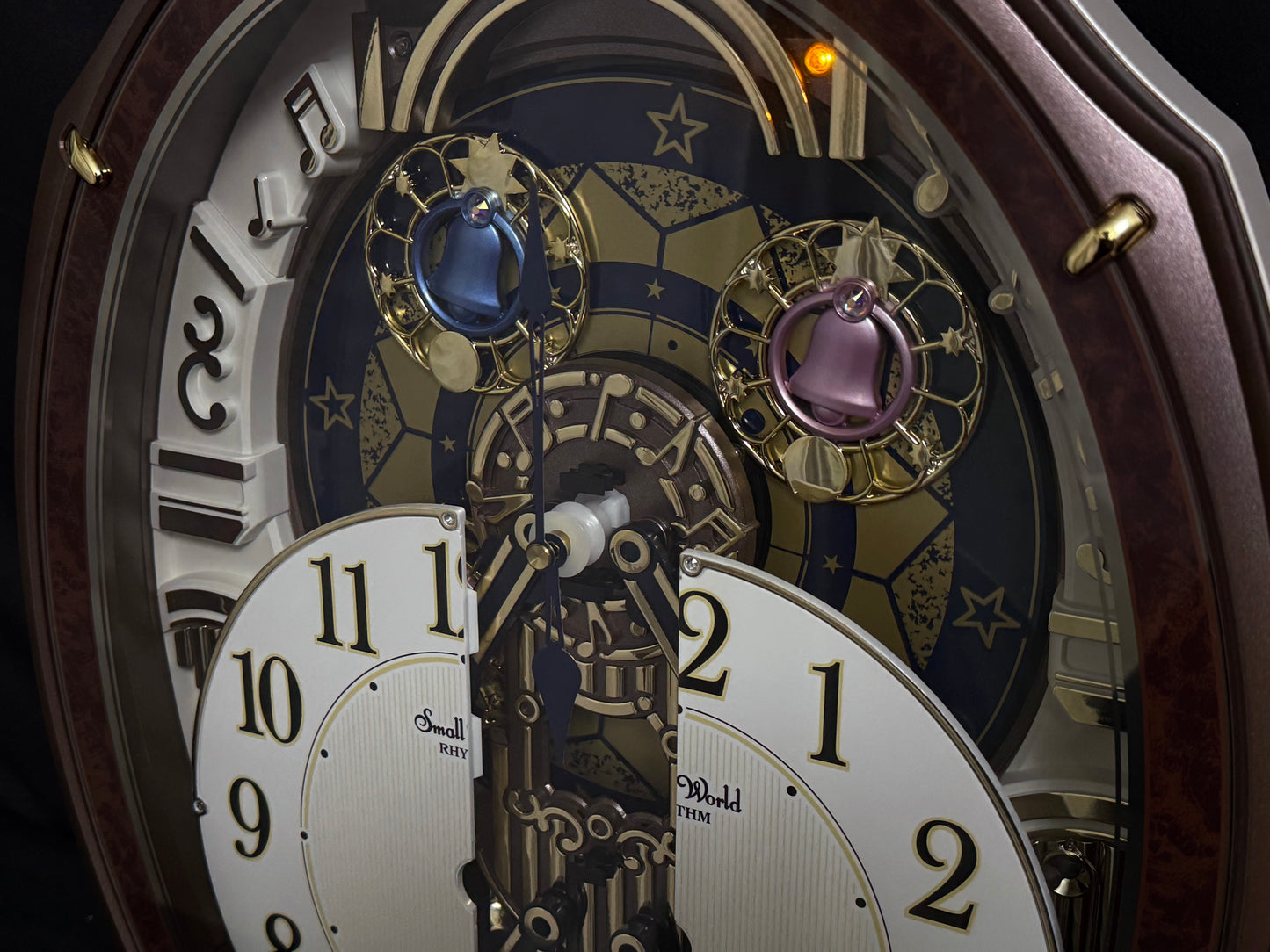 Rhythm "Harmony Blessing" Moving Dial Magic Motion Musical Wall Clock - 4MH423WR23