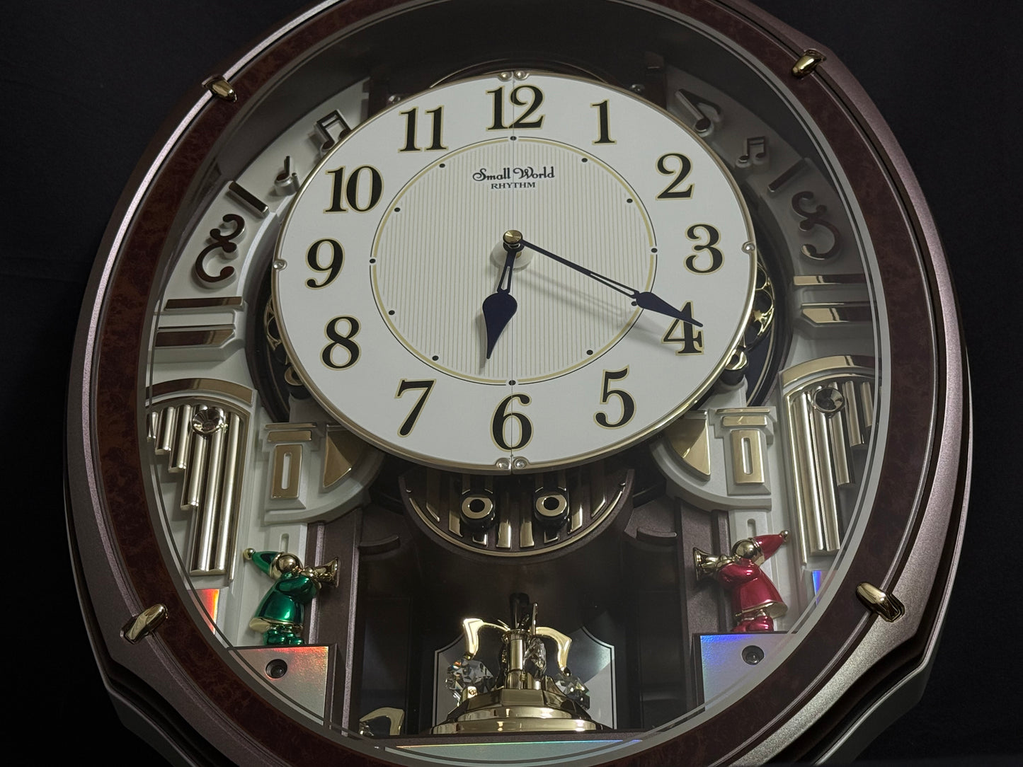 Rhythm "Harmony Blessing" Moving Dial Magic Motion Musical Wall Clock - 4MH423WR23