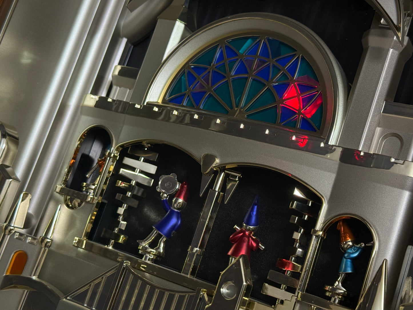 Seiko QXM135BRH "Lover’s Castle" Melodies in Motion Musical Moving Wall Clock with Popular Melodies