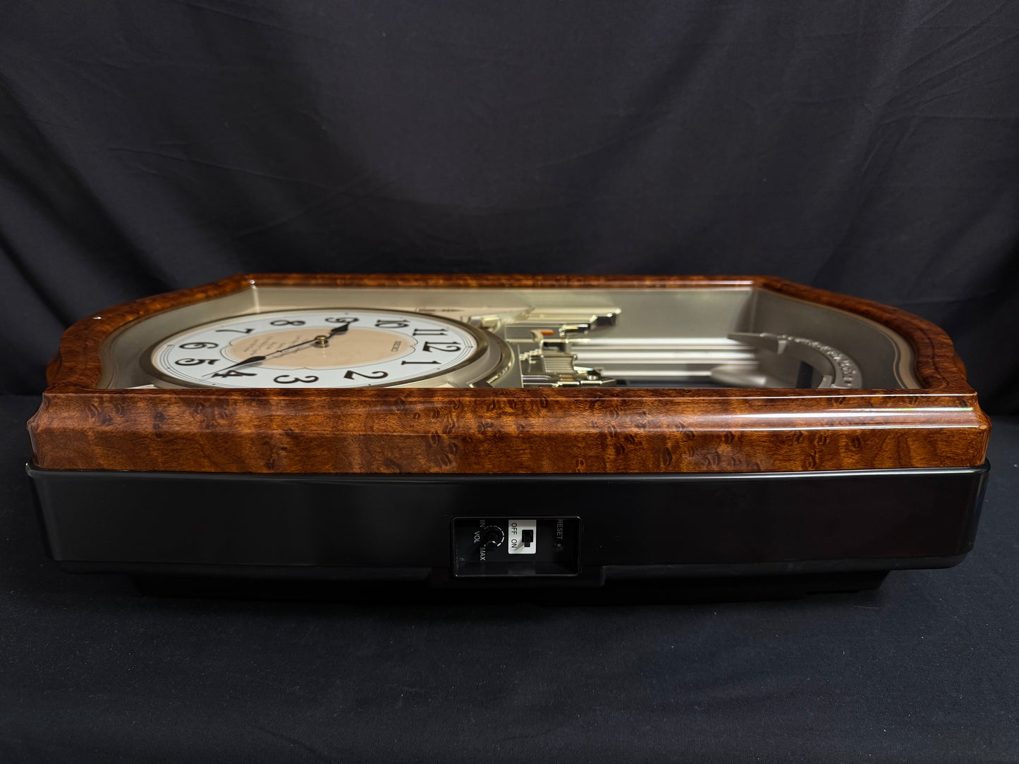 Seiko QXM135BRH "Lover’s Castle" Melodies in Motion Musical Moving Wall Clock with Popular Melodies