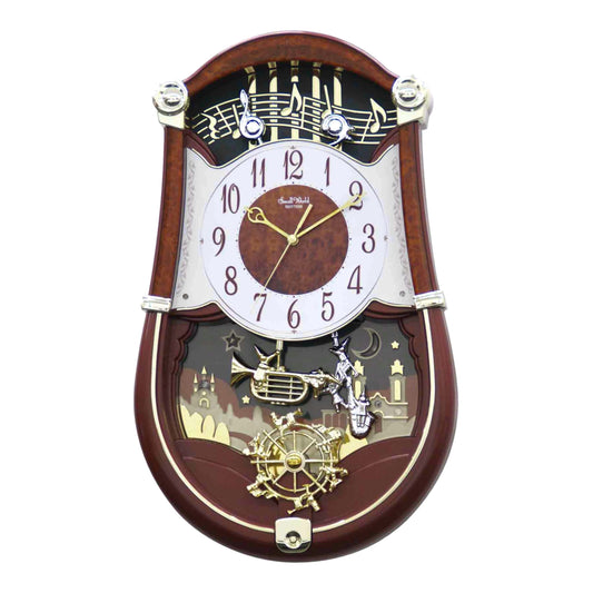 Rhythm “Concerto Entertainer II” Musical Motion Decorative Pendulum Wall Clock - 4MH889WU23