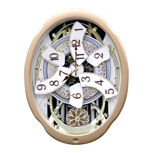 Rhythm “Marvelous” Magic Motion Musical Wall Clock with Moving Dial - 4MH842WD18