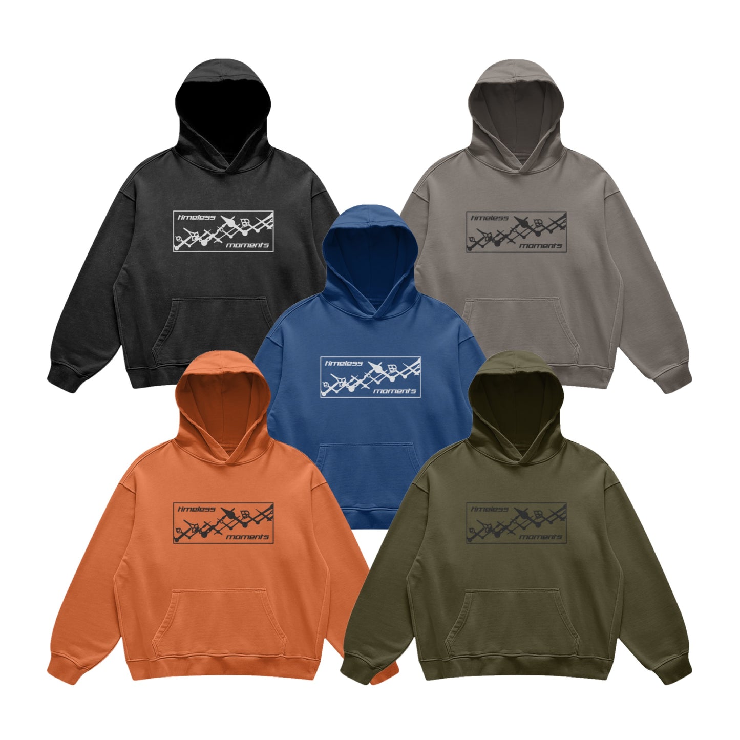 The Timeless Moments “10:10” Oversized Graphic Hoodies