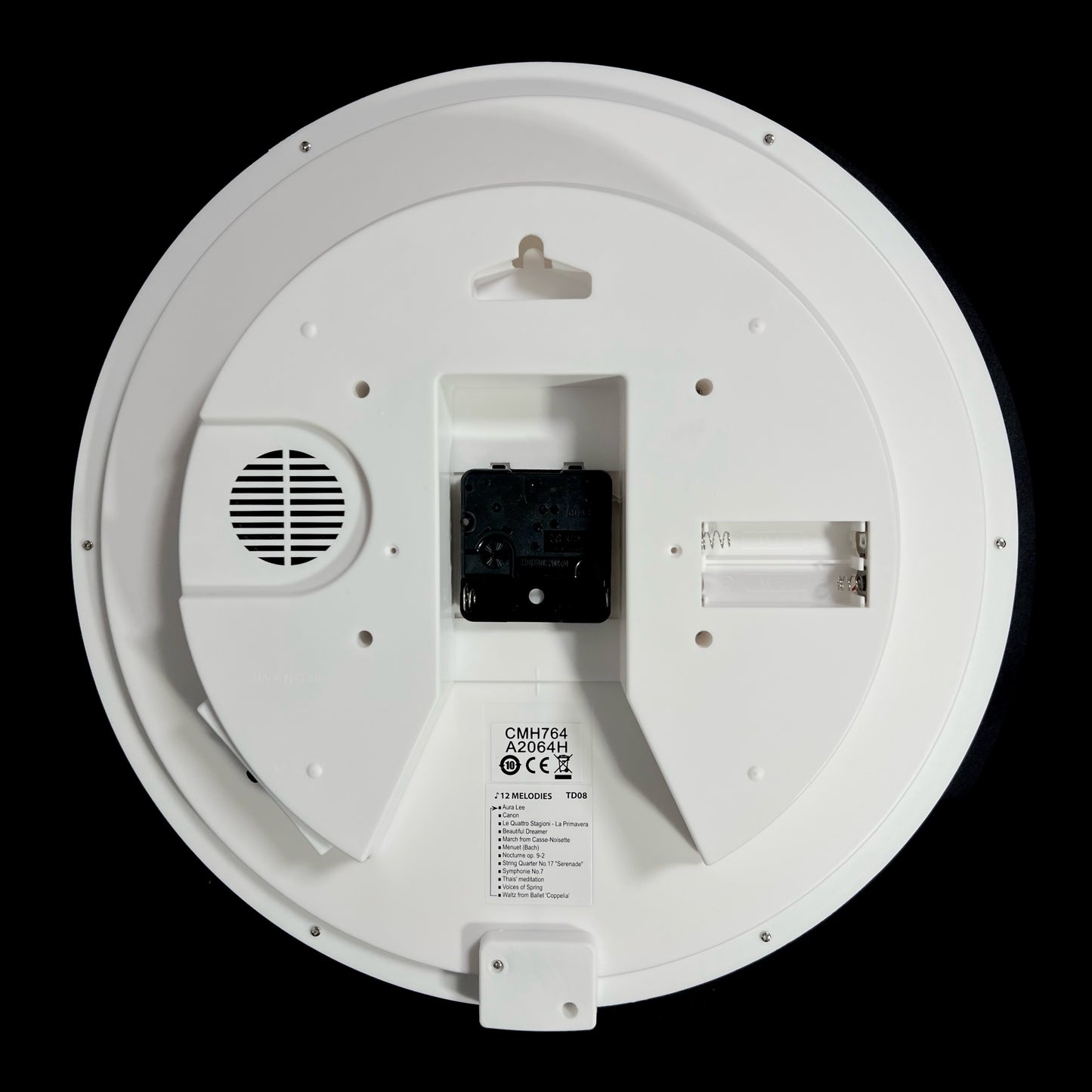 Rhythm 14-Inch Melody “Sonore” Decorative Musical Wall Clock - CMH765UR06