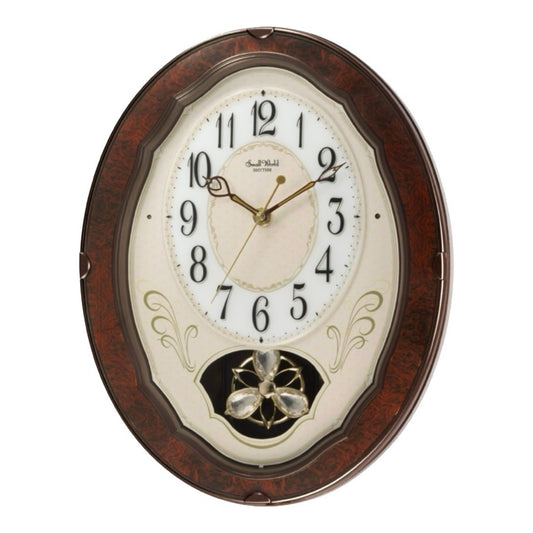 Rhythm “Caprice” Musical Motion Decorative Pendulum Wall Clock - 4MJ400WD23