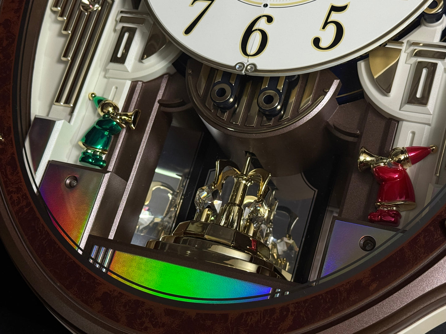 Rhythm "Harmony Blessing" Moving Dial Magic Motion Musical Wall Clock - 4MH423WR23