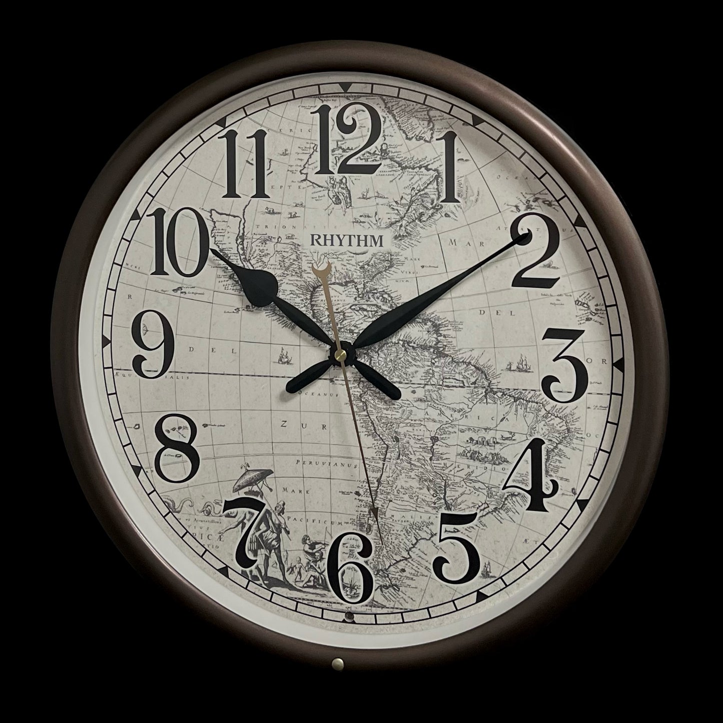 Rhythm 14-Inch Melody “Earth” Decorative Musical Wall Clock - CMH766UR06