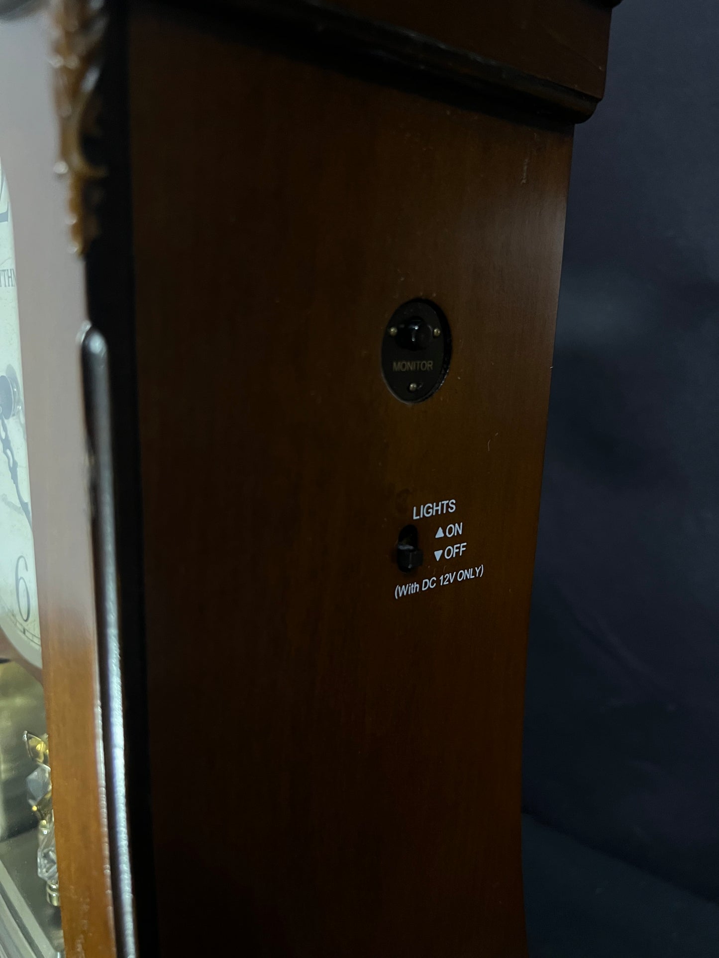 Rhythm "WSM Luminous Queen Mantel" Traditional Large Wooden Chiming & Musical Decorative Pendulum Mantel Clock with LED-Lighted Dial - CRH227UR06