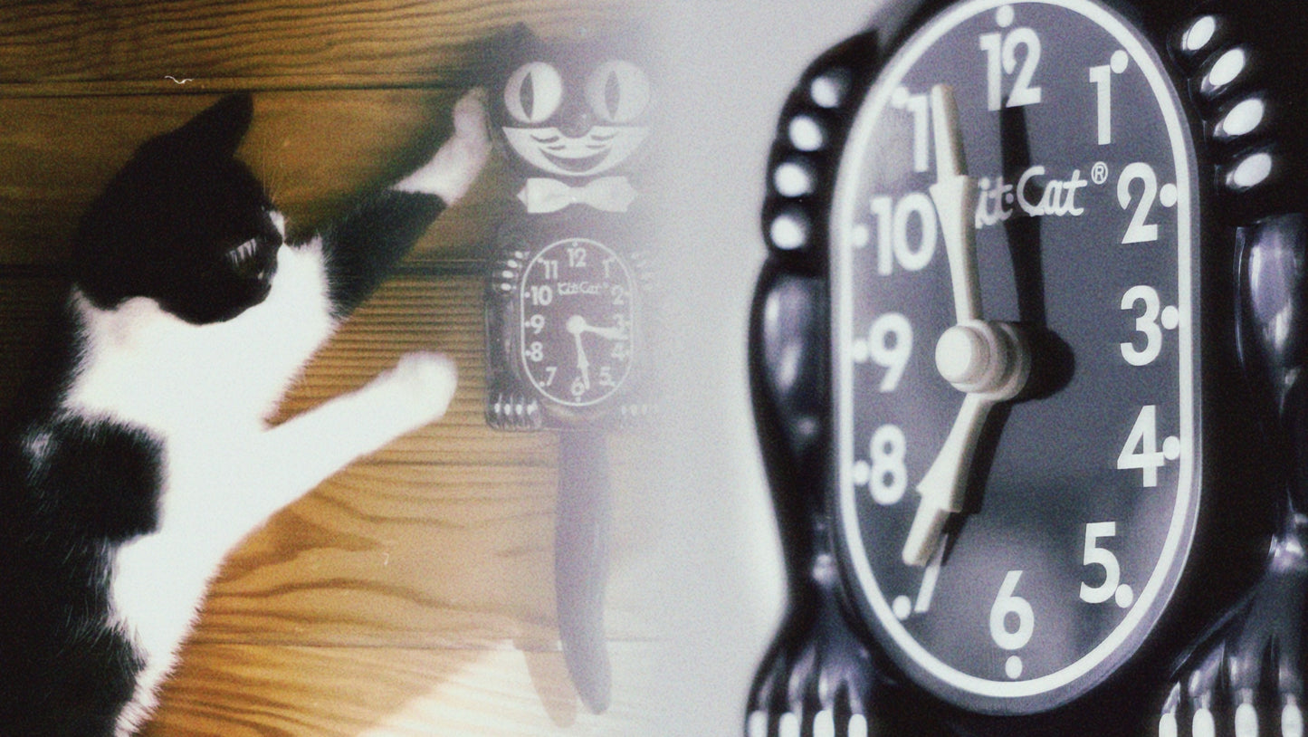 Original Kit-Cat Klock “Galaxy Blue” Limited Edition Novelty Wall Clock by California Clock Company - BC-48