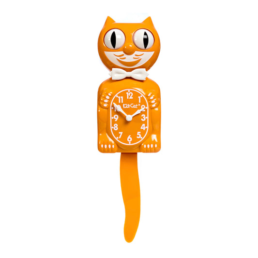 Original Kit-Cat Klock “Festival Orange” Limited Edition Novelty Wall Clock by California Clock Company - BC-55
