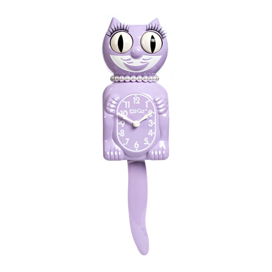 Lady Kit-Cat Klock “Pastel Lilac” Limited Edition Novelty Wall Clock by California Clock Company - LBC-56