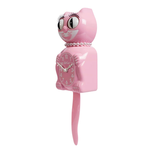 Lady Kit-Cat Klock “Bubblegum Pink” Limited Edition Novelty Moving Pendulum Wall Clock by California Clock Company - LBC-59