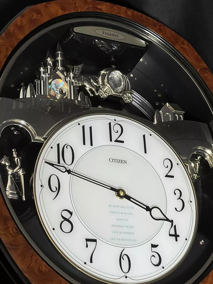 Citizen (Rhythm) "Freedel 762" Musical Motion Wall Clock from Japan with Popular Melodies - 4MH762-023