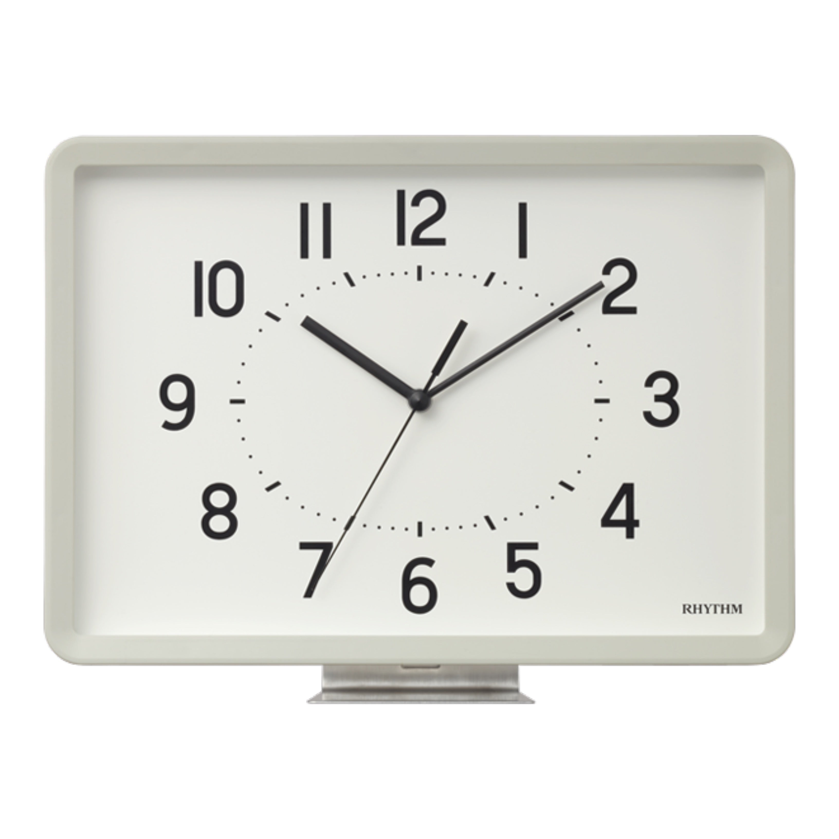 Rhythm “Tanjun” Modern Wall or Table Clock with Quiet Sweep Second Hand - 8MG815SR03