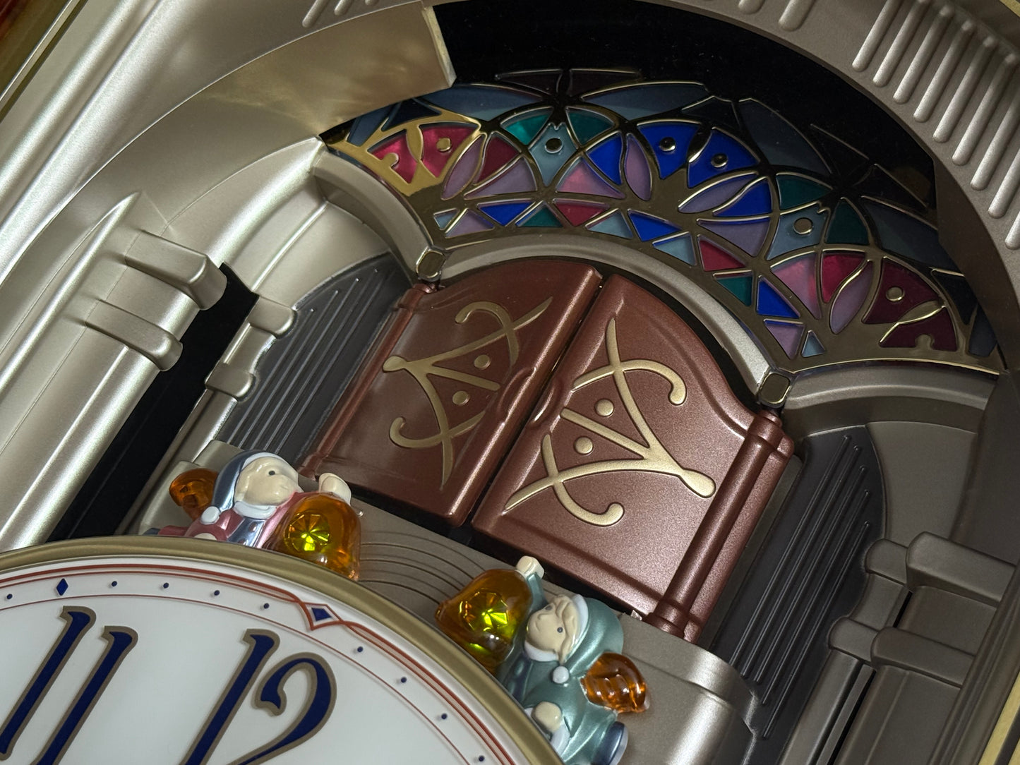 Seiko QXM123BRH "Broadway Showtunes Dropping Dial" Melodies in Motion Musical Moving Wall Clock with Popular Melodies