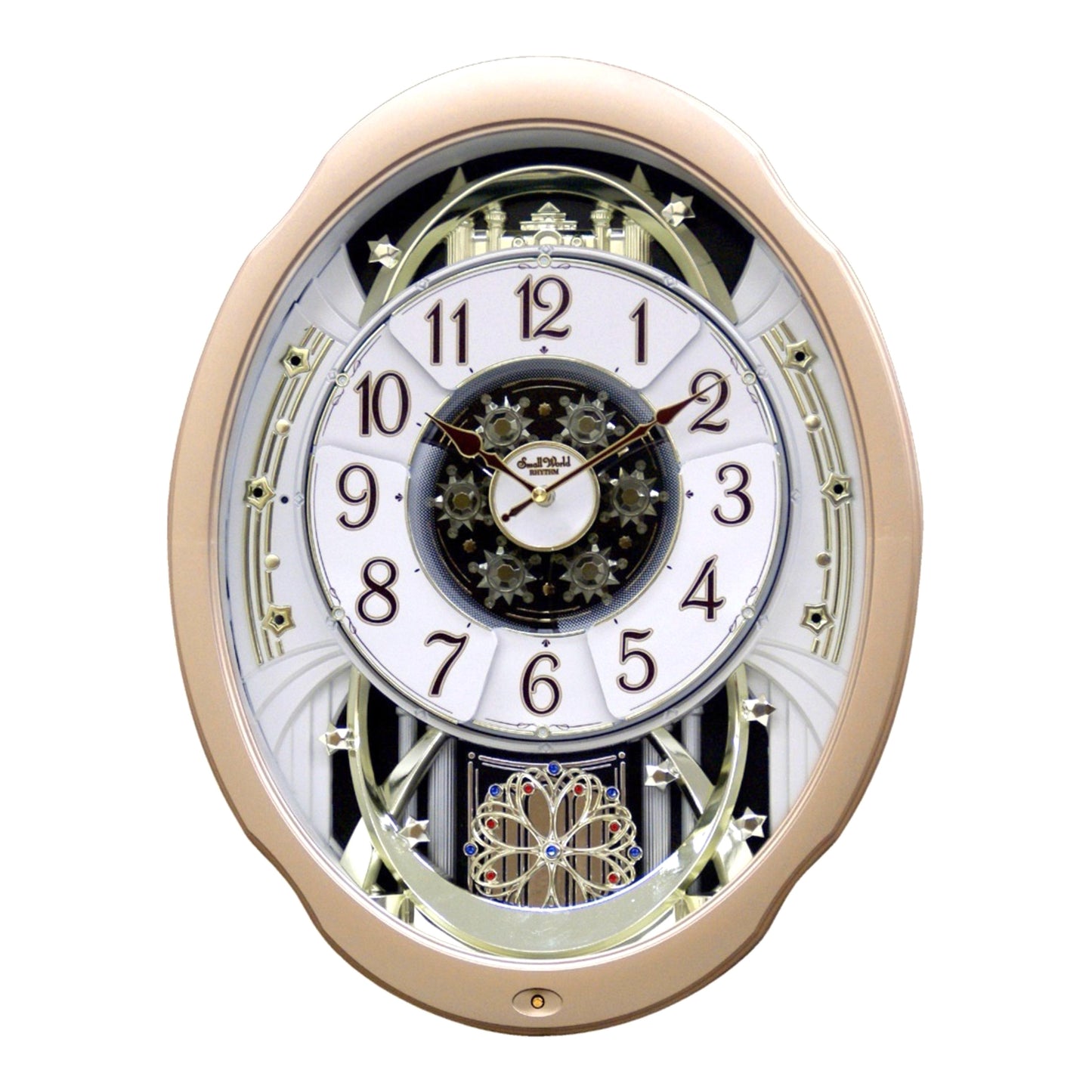 Rhythm “Marvelous” Magic Motion Musical Wall Clock with Moving Dial - 4MH842WD18