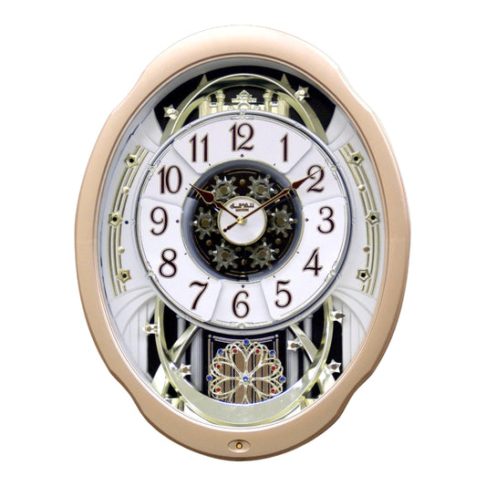 Rhythm “Marvelous” Magic Motion Musical Wall Clock with Moving Dial - 4MH842WD18