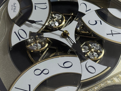 Rhythm "Classic Brilliance" Moving Dial Magic Motion Musical Wall Clock - 4MH787PD18