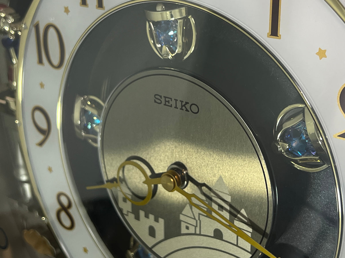 Seiko QXM160BRH “2008 Special Collector's Edition" Melodies in Motion Musical Moving Wall Clock with Music by The Beatles