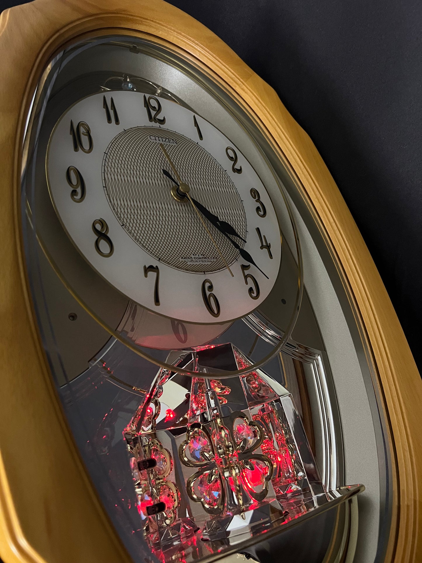 Citizen (Rhythm) "Pal Muse Seasons M439" Musical Motion Wooden Wall Clock from Japan with Seasonal Melodies - 4MN439-006