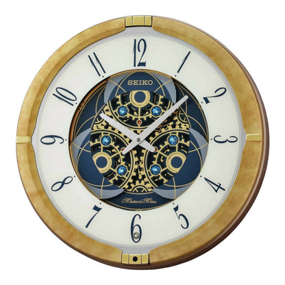 Seiko QXM387GRH “Kingly Mechanical” Melodies in Motion Dancing Dial Musical Wall Clock