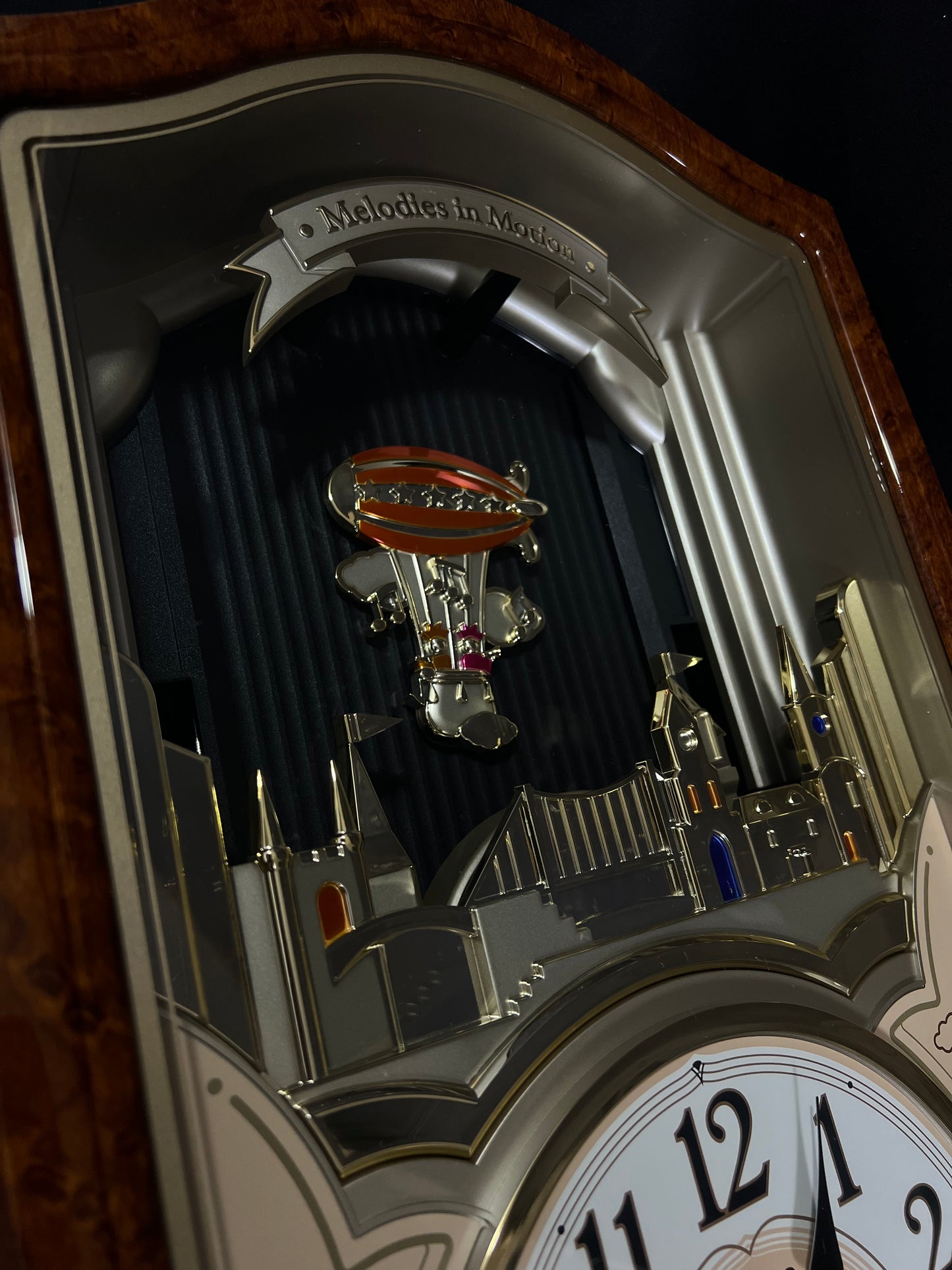 Seiko QXM135BRH "Lover’s Castle" Melodies in Motion Musical Moving Wall Clock with Popular Melodies