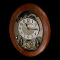 Rhythm "Nostalgia Legend" Moving Dial Magic Motion Musical Wooden Wall Clock with Music by The Beatles - 4MH832WB06