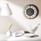 Seiko QXM387GRH “Kingly Mechanical” Melodies in Motion Dancing Dial Musical Wall Clock with 30 Songs