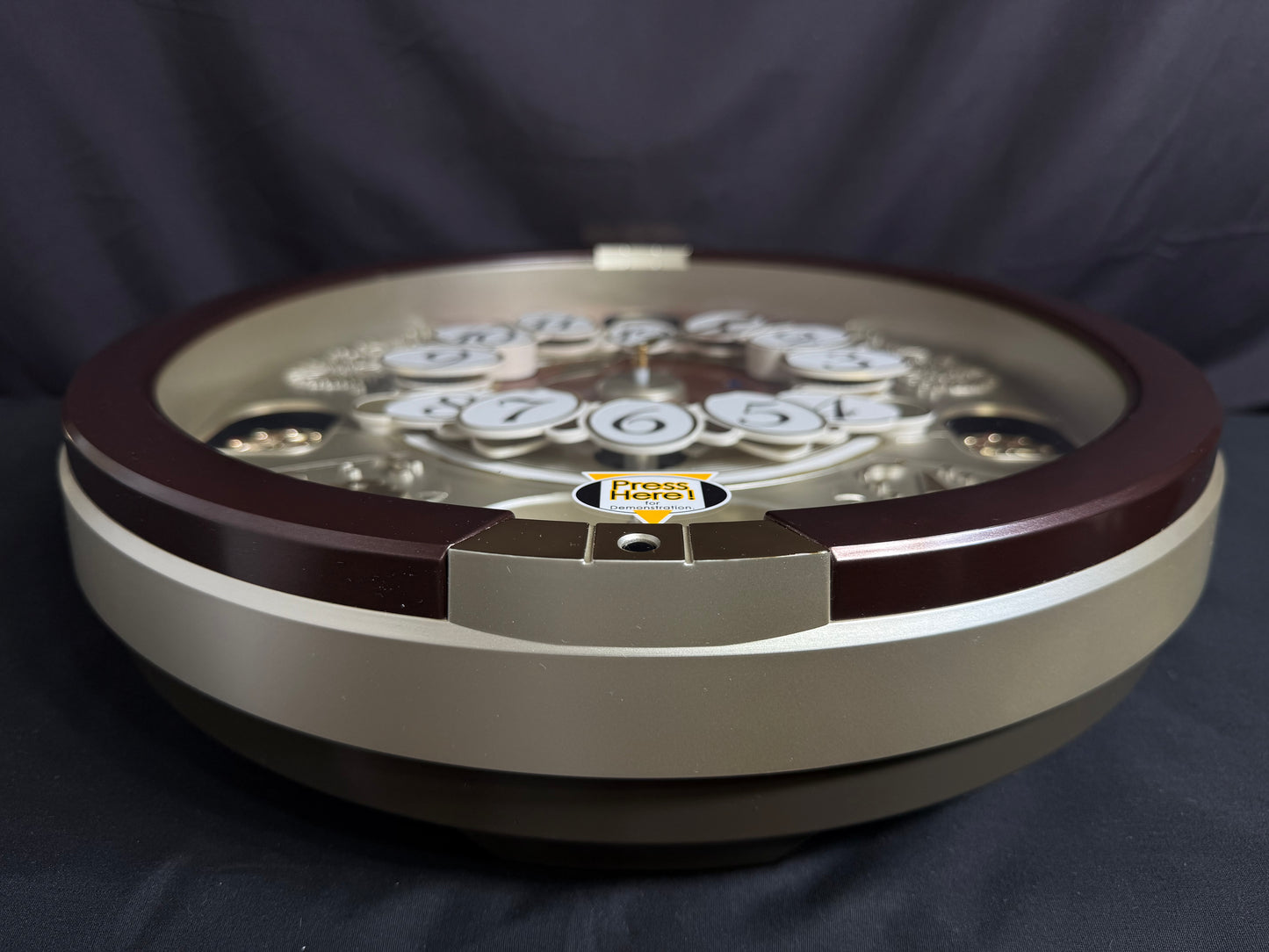 Seiko QXM574BRH "2017 Special Collector's Edition" Melodies in Motion Dancing Dial Musical Wall Clock with '70s Pop Music