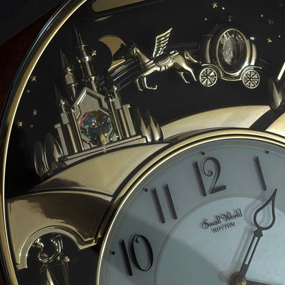 Rhythm "DWS Cinderella" Musical Motion Decorative Pendulum Wall Clock with Popular Melodies - 4MH762WR23
