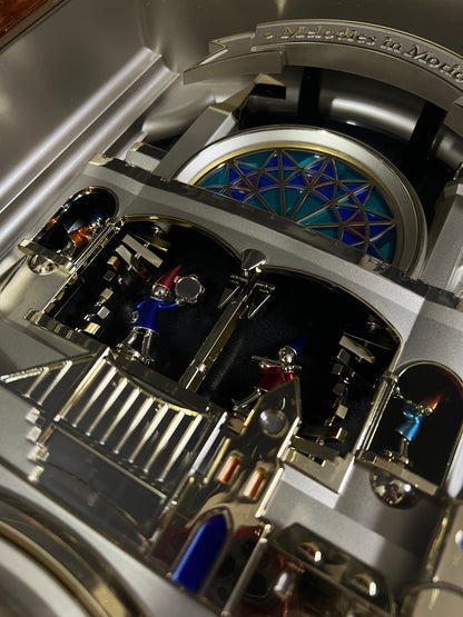 Seiko QXM135BRH "Lover’s Castle" Melodies in Motion Musical Moving Wall Clock with Popular Melodies