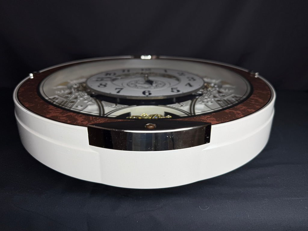 Rhythm "Gala III" Magic Motion Musical Wall Clock with Rotating Dial - 4MH447WU23
