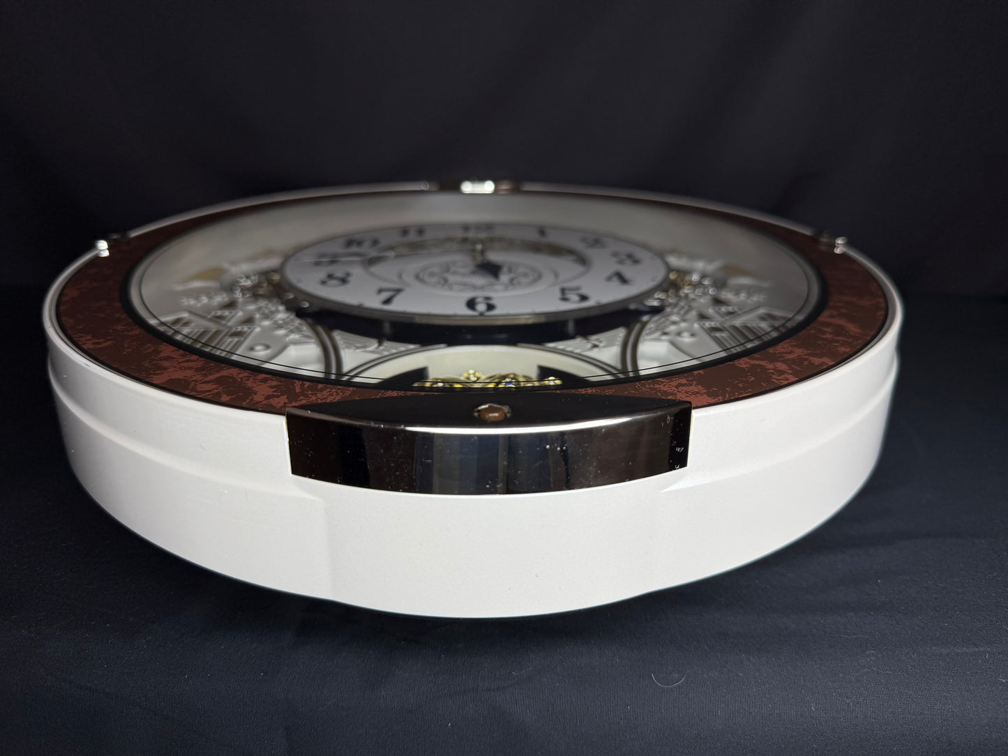 Rhythm "Gala III" Magic Motion Musical Wall Clock with Rotating Dial - 4MH447WU23