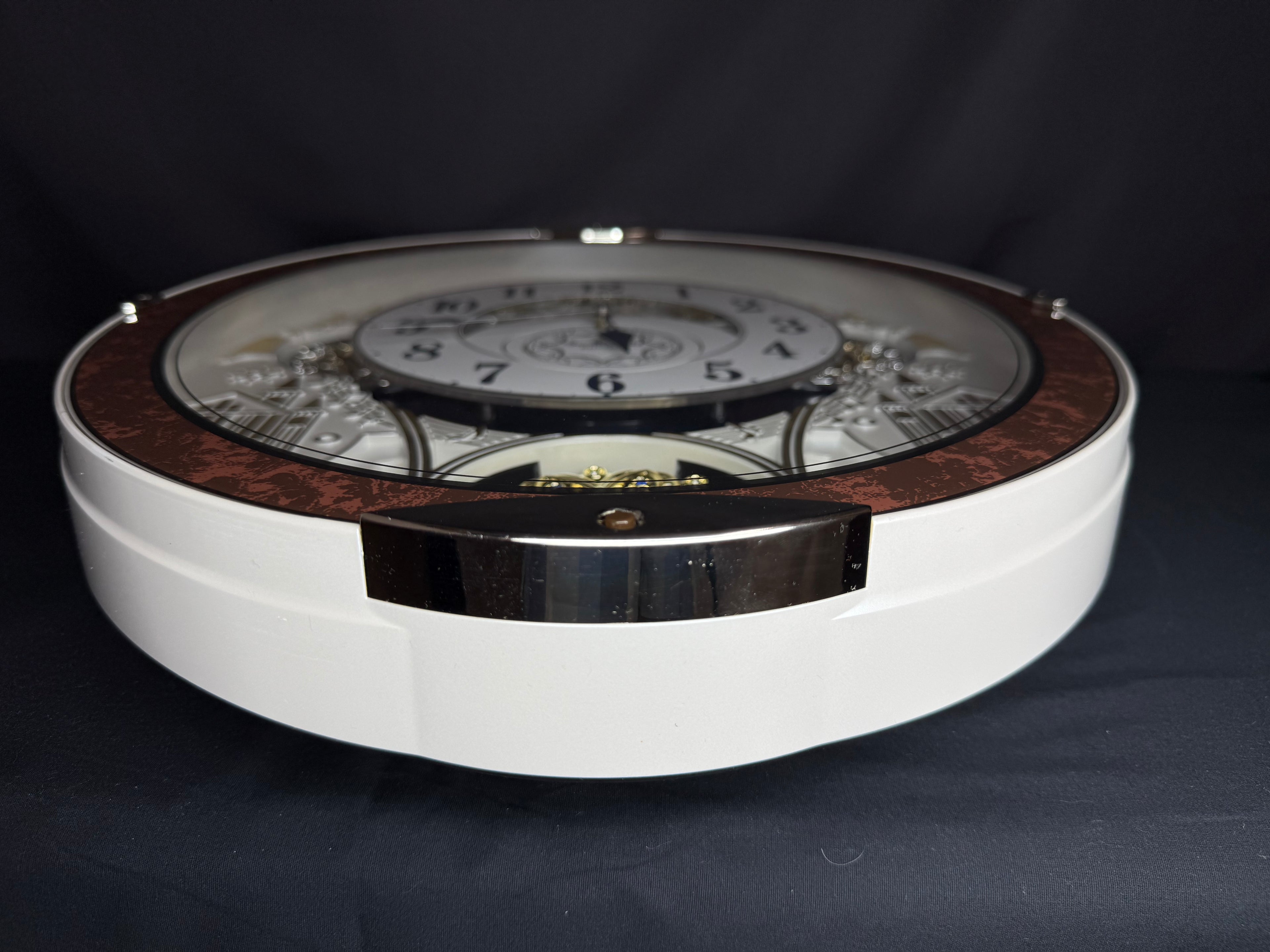 Rhythm "Gala III" Magic Motion Musical Wall Clock with Rotating Dial - 4MH447WU23
