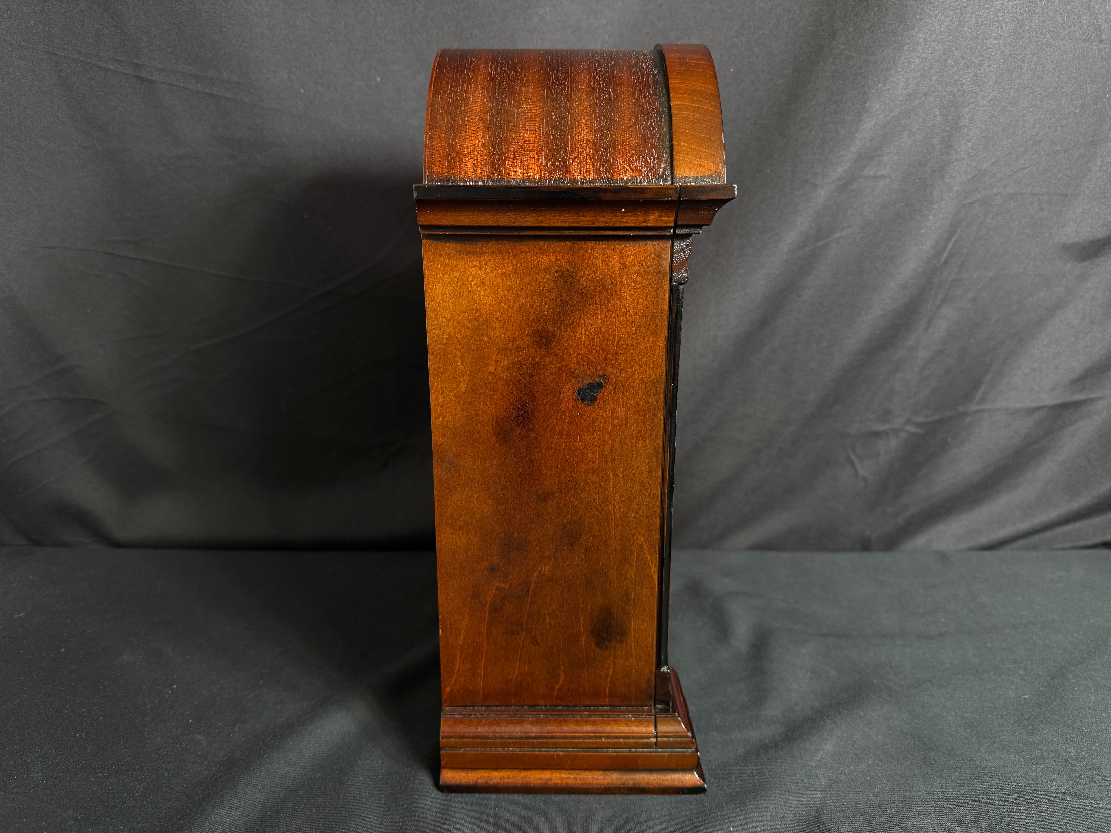 Rhythm "CTS Naples" Traditional Wooden Musical Mantel Clock with Popular Melodies - CRH120UR06