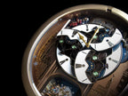 Seiko QXM350GRH "Starry Skyline" Melodies in Motion Dancing Dial Musical Wall Clock with 18 Songs