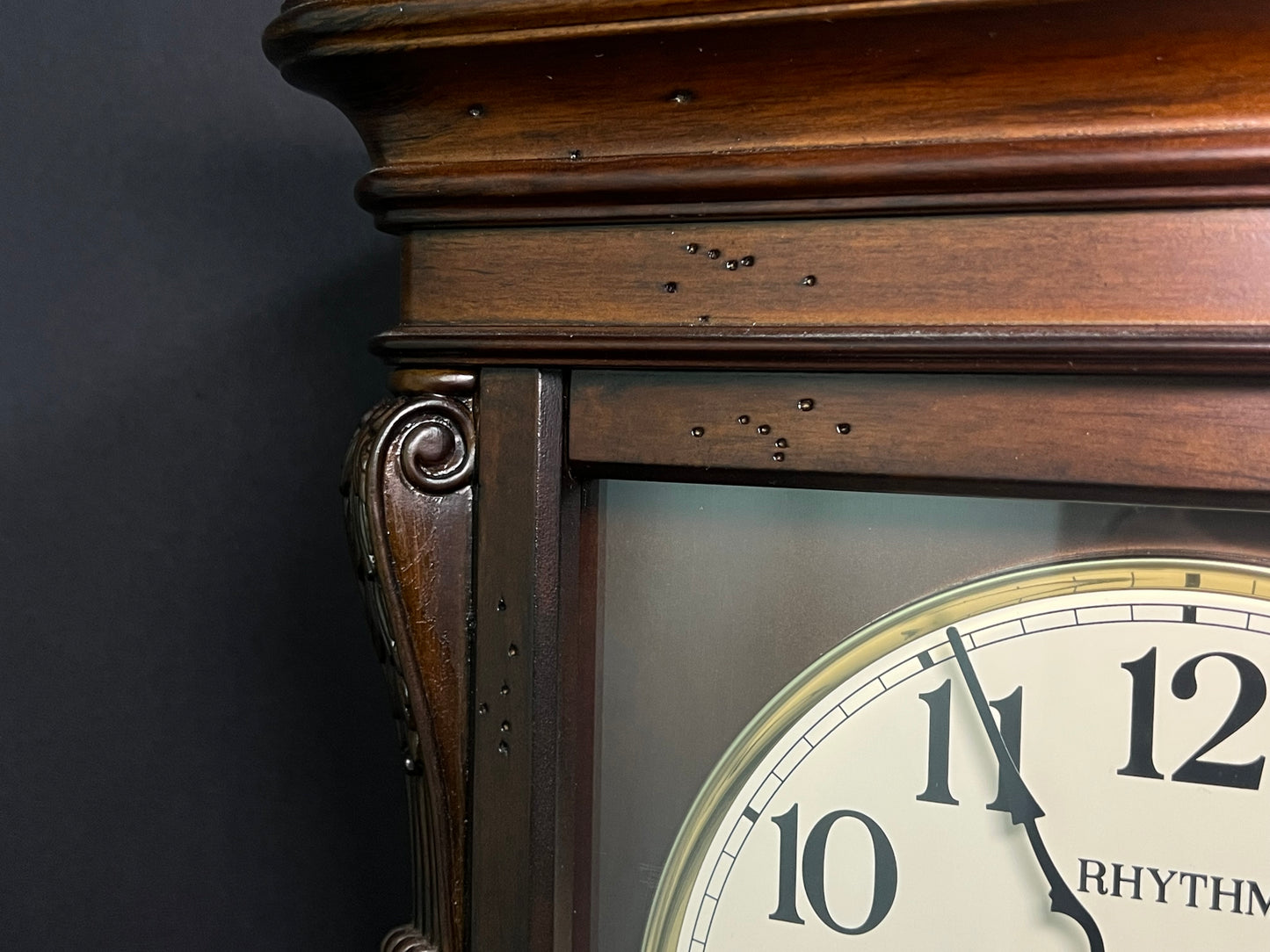 Rhythm “WSM Rembrandt II” Traditional Wooden Musical & Chiming Pendulum Wall Clock - CMJ540UR06